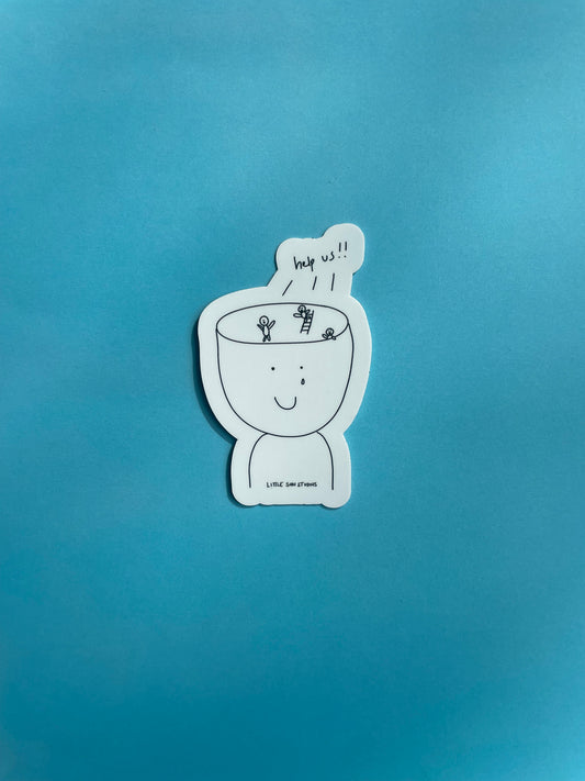 Help Us!! Sticker